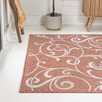 Maribel Traditional Classic All-Over Scroll Area Rug